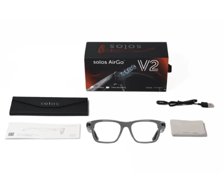 Умные очки solos AirGo™ V2 Prime 1-2-ABL | Dark Crystal Gray | Blue Blocker
